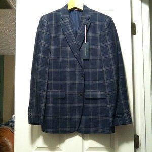 TOMMY HILFIGER MENS NEW BLUE 100%LINEN SPORT JACKET COAT BLAZER SIZE: 40R
